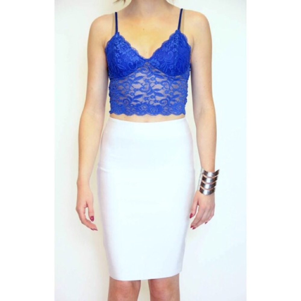 Royal Blue Lace Bralette